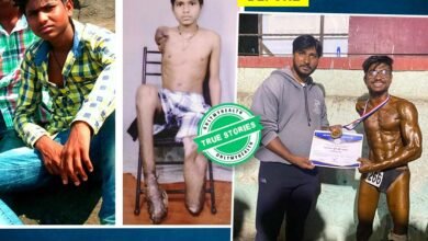 صورة مواطن هندي يحصد الألقاب في مسابقات كمال الأجسام بأرجل اصطناعية